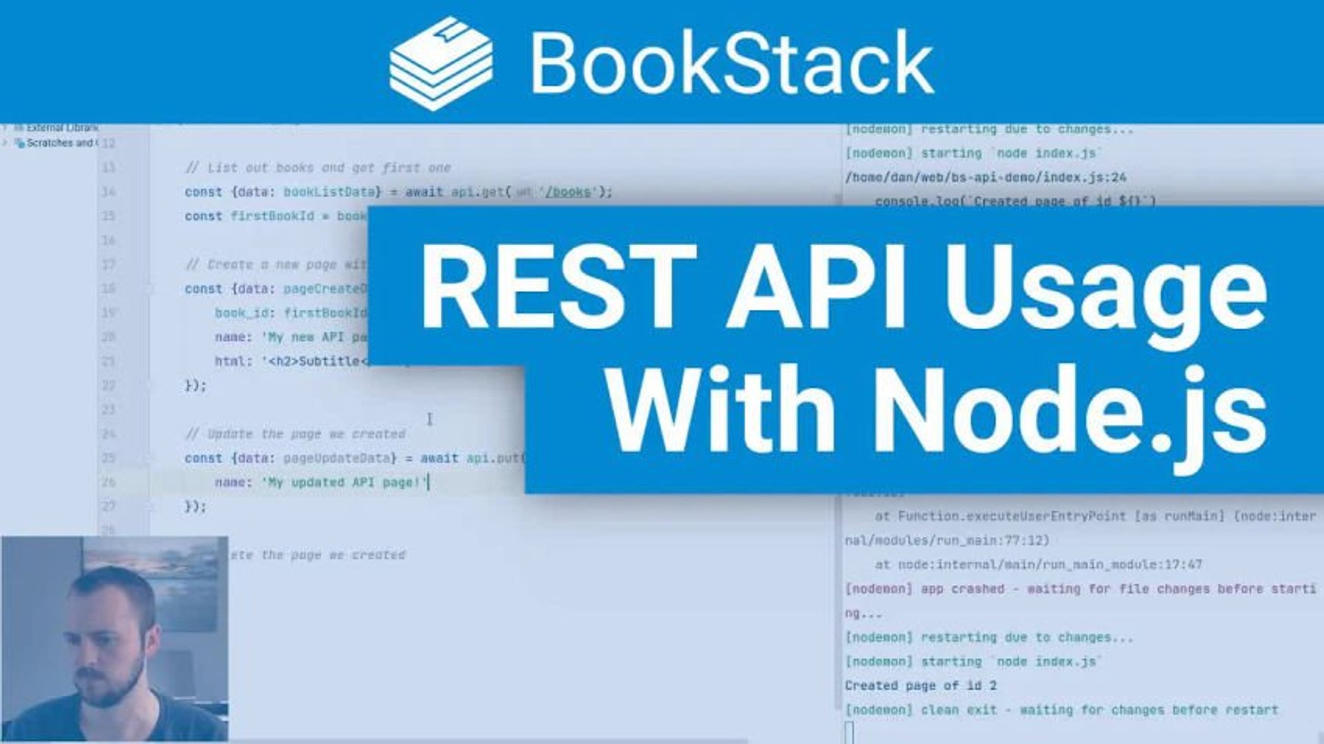 Using the BookStack REST API with Node.js - Foss.video