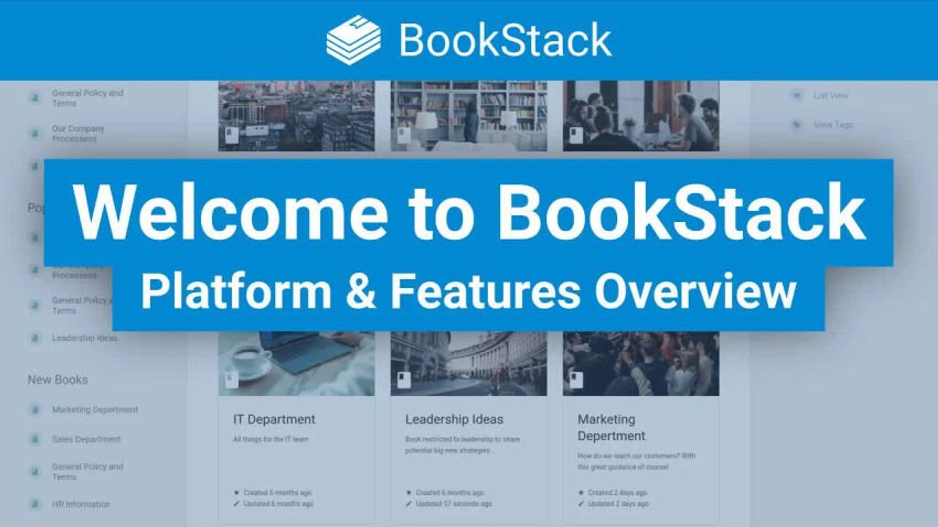 Welcome to BookStack - An Introduction to the Platform - Foss.video